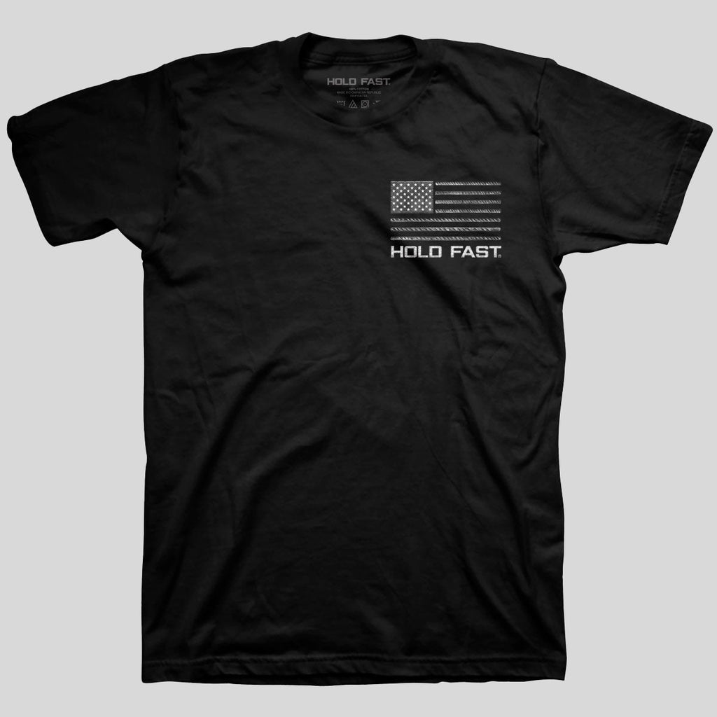 HOLD FAST Mens T-Shirt Rebar Flag