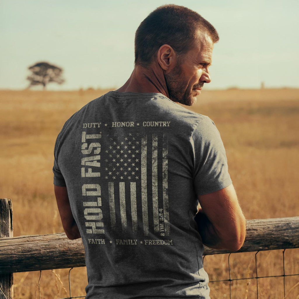 HOLD FAST Mens T-Shirt Duty & Honor