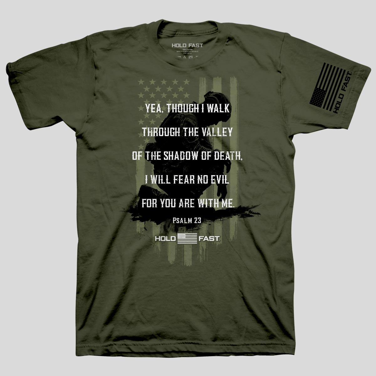 HOLD FAST Mens T-Shirt Psalm 23 Main image