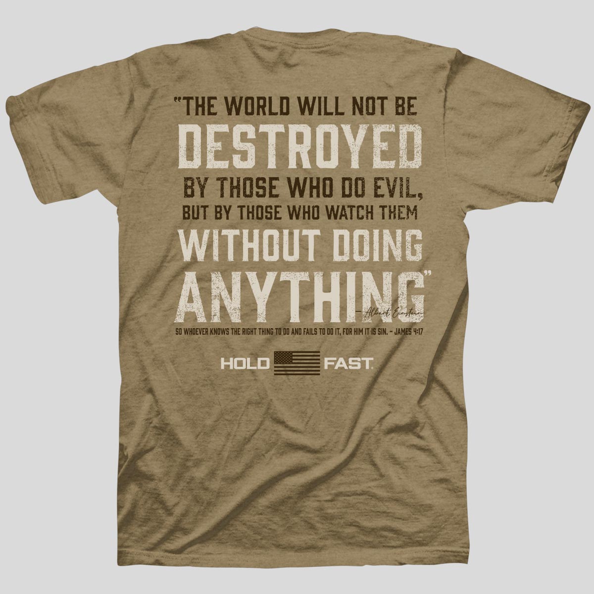 HOLD FAST Mens T-Shirt Einstein Main image