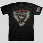 HOLD FAST Mens T-Shirt Freedom Fighter Eagle