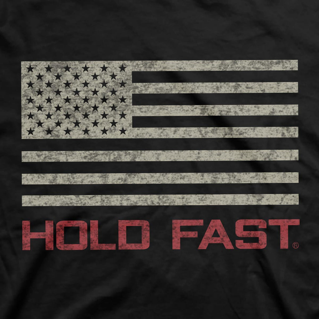 HOLD FAST Mens T-Shirt Freedom Fighter Eagle