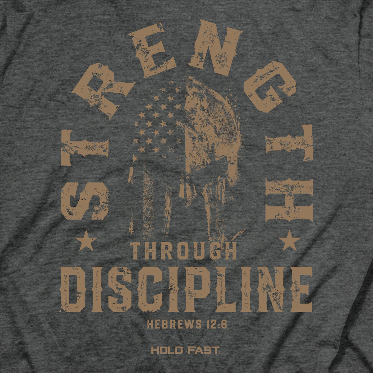 HOLD FAST Mens T-Shirt Strength Through Discipline