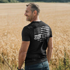 HOLD FAST Mens T-Shirt Jesus Is King Flag