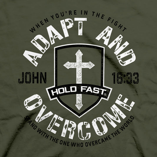 HOLD FAST Mens T-Shirt Adapt And Overcome