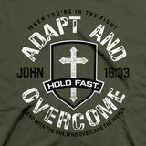 HOLD FAST Mens T-Shirt Adapt And Overcome
