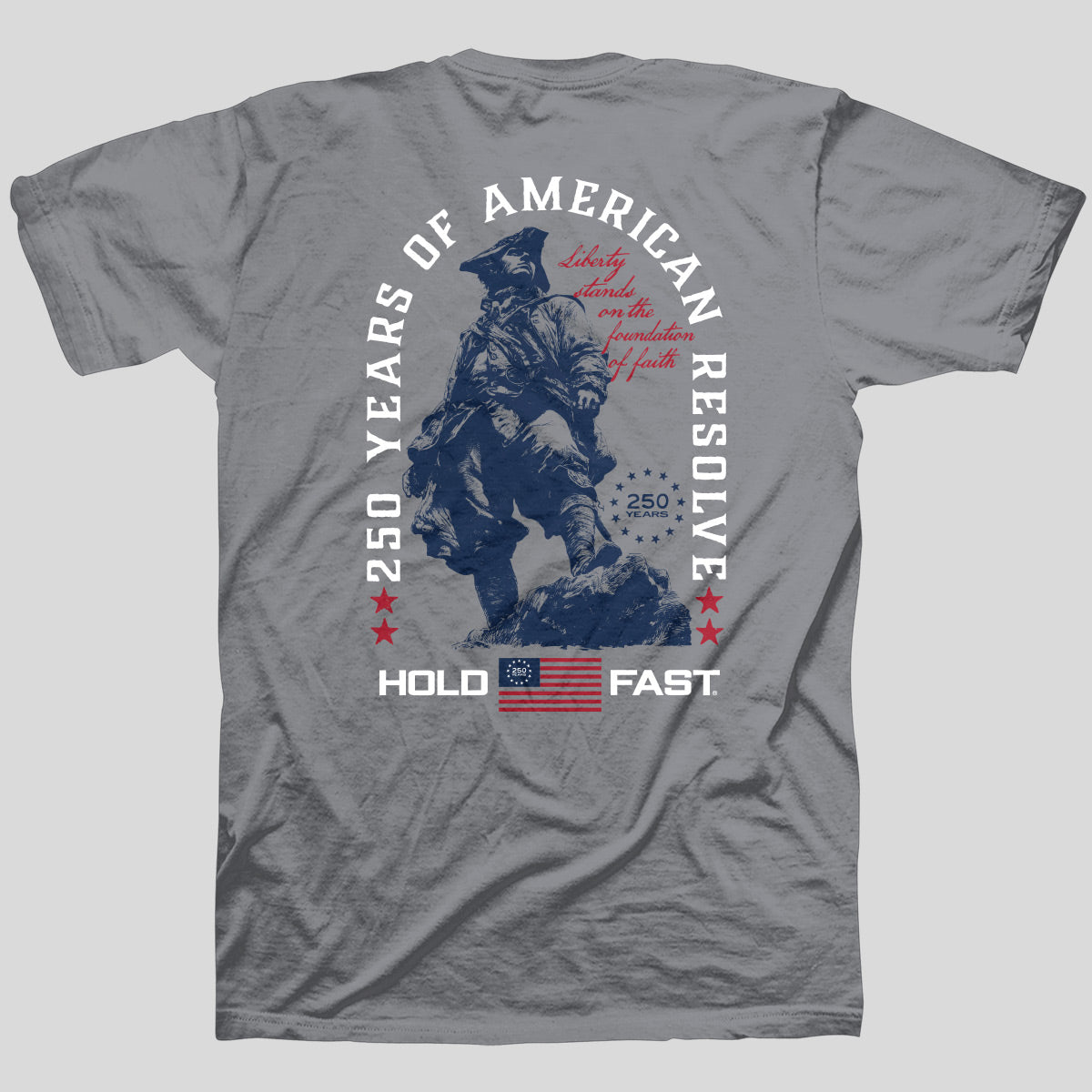 HOLD FAST Adult T-Shirt Colonial Soldier Main image