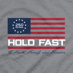 HOLD FAST Adult T-Shirt Colonial Soldier