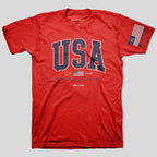 HOLD FAST Adult T-Shirt USA Strong Red