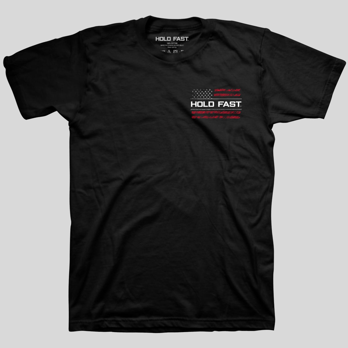 HOLD FAST Mens T-Shirt One Nation Sketch Flag Secondary image