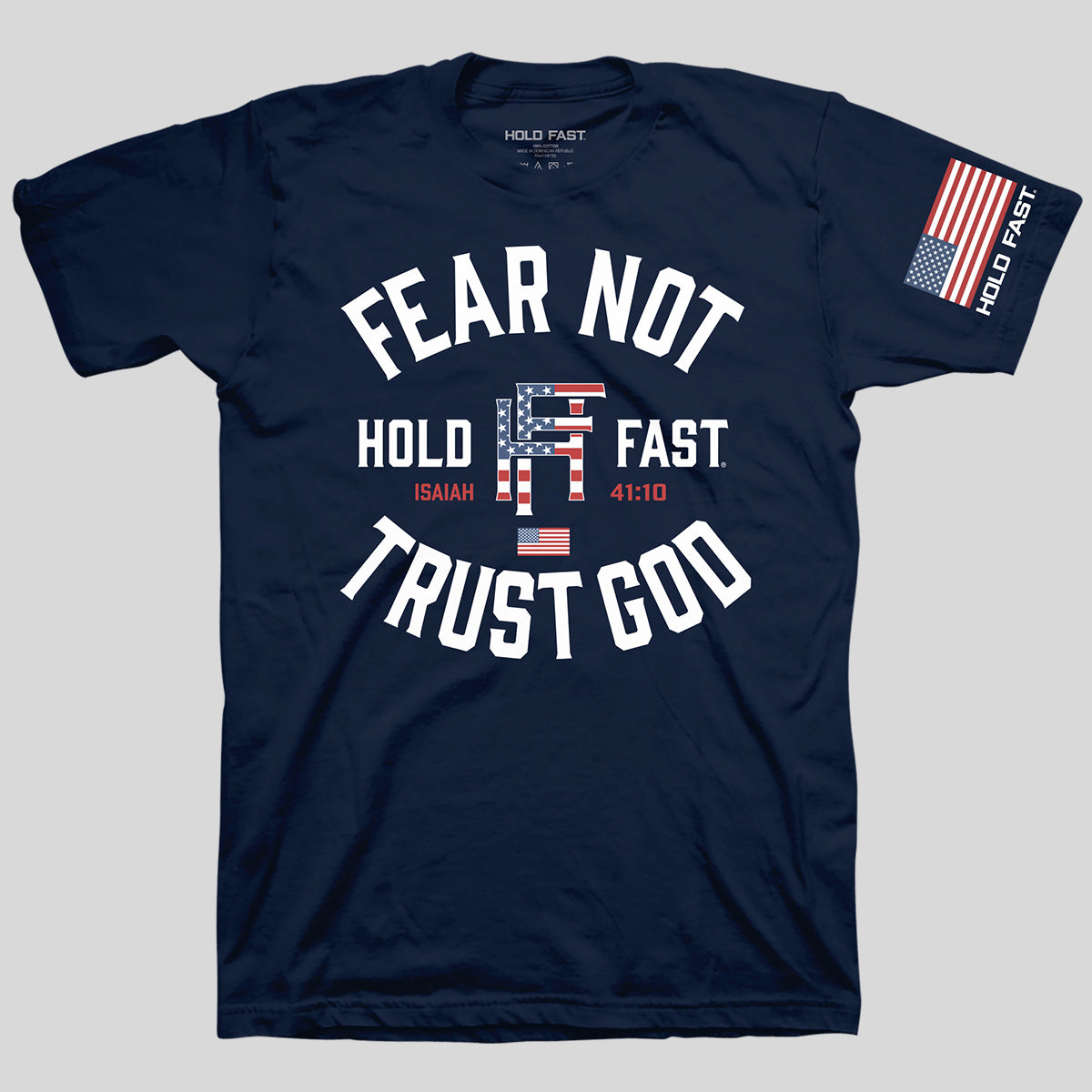 HOLD FAST Mens T-Shirt Fear Not Trust God Main image