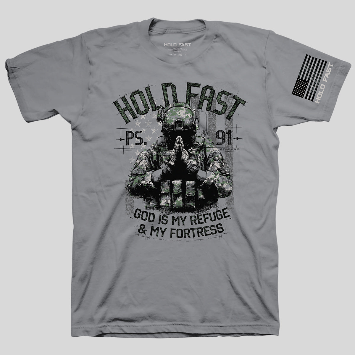 HOLD FAST Mens T-Shirt Soldiers' Psalm