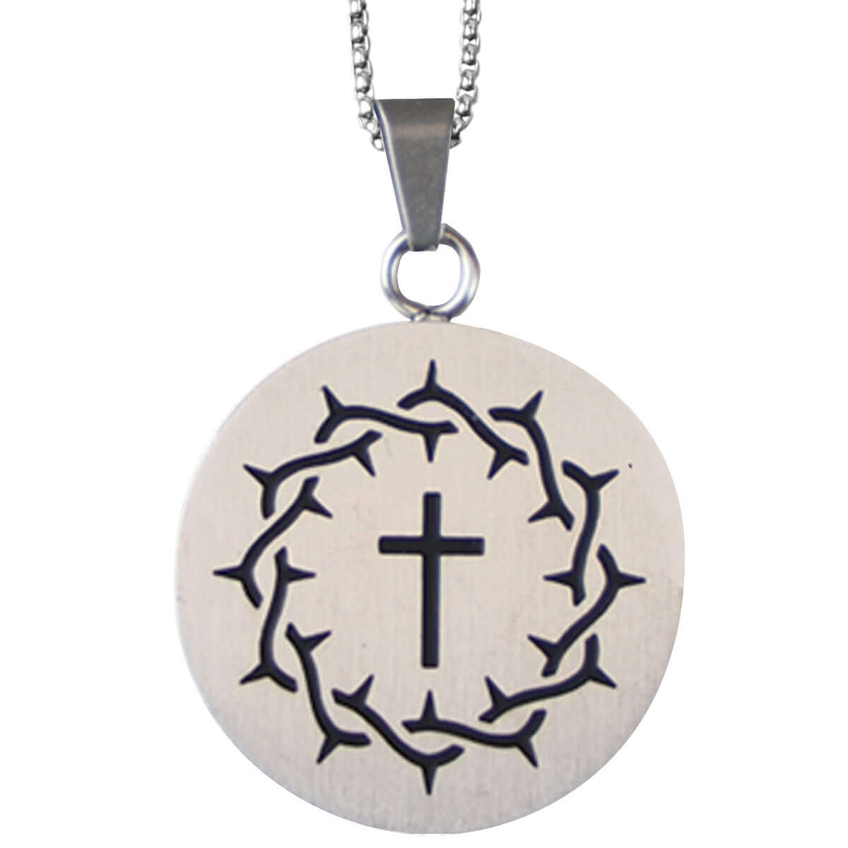 Kerusso Mens Necklace Crown Cross