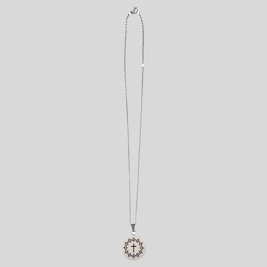 Kerusso Mens Necklace Crown Cross