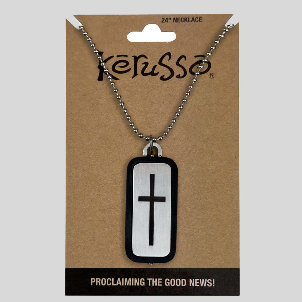 Kerusso Mens Necklace John 3:16 Cross
