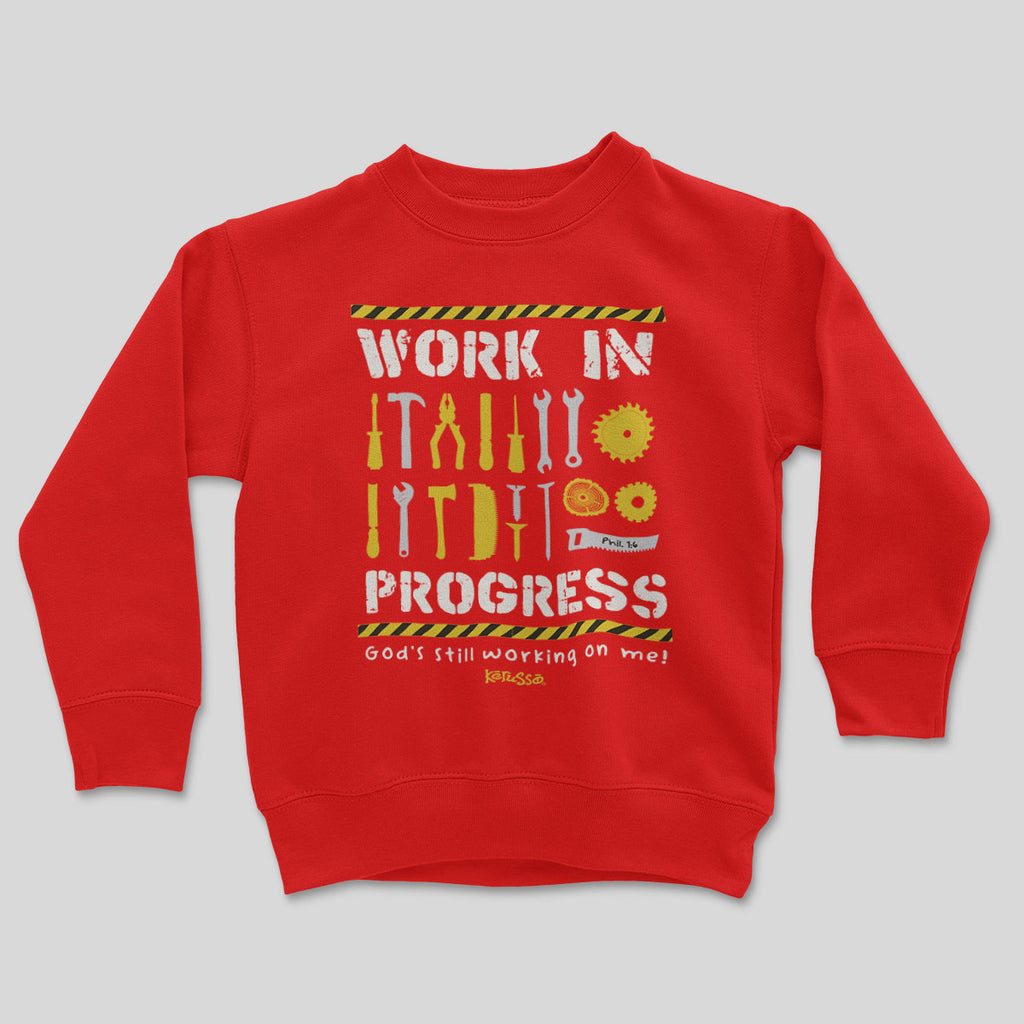 Kerusso Kids Sweatshirt Work In Progress