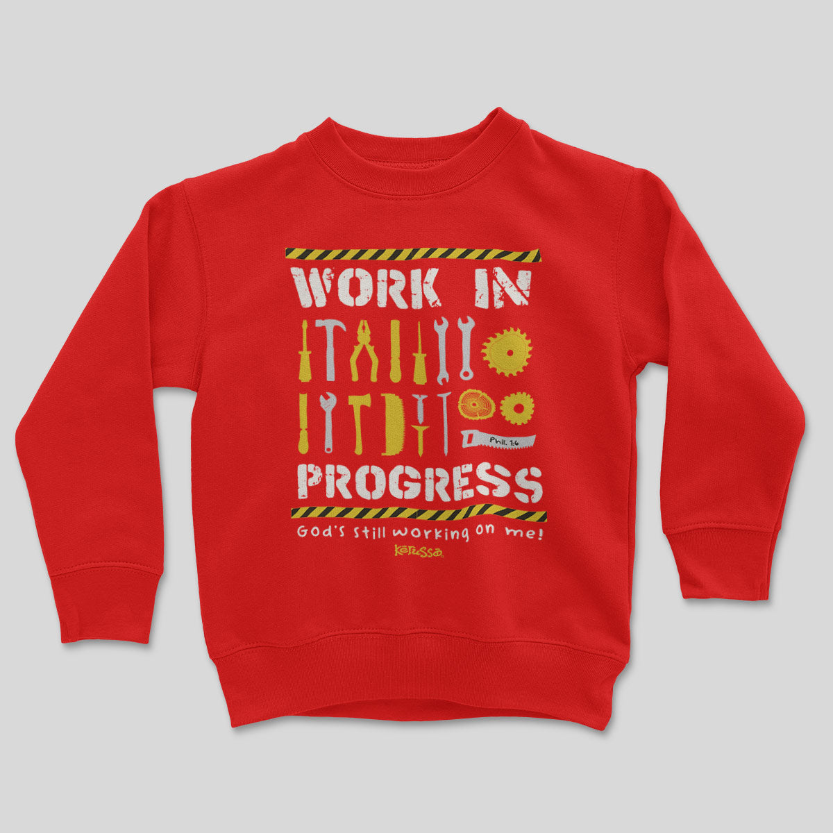 Kerusso Kids Sweatshirt Work In Progress