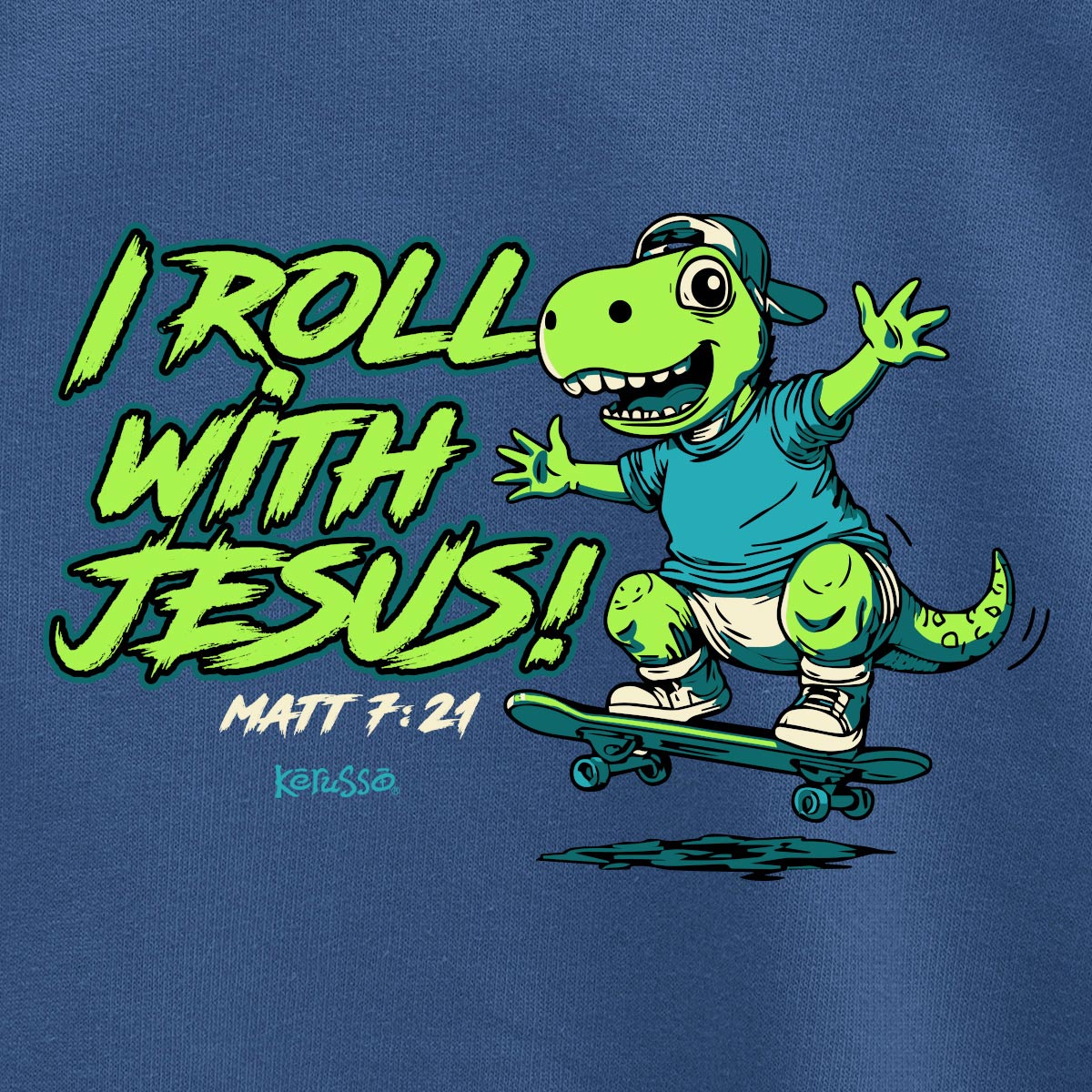 Kerusso Kids Sweatshirt Dino Skateboard Secondary image