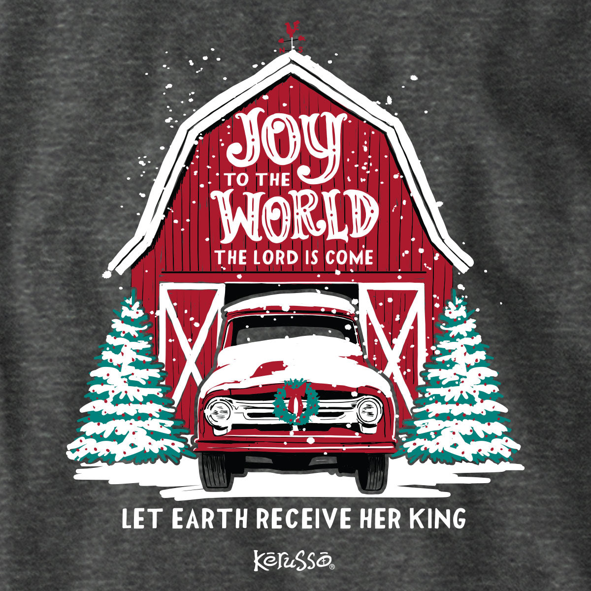 Kerusso Christmas Long Sleeve T-Shirt Joy To The World