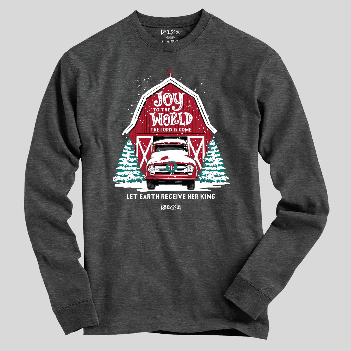 Kerusso Christmas Long Sleeve T-Shirt Joy To The World
