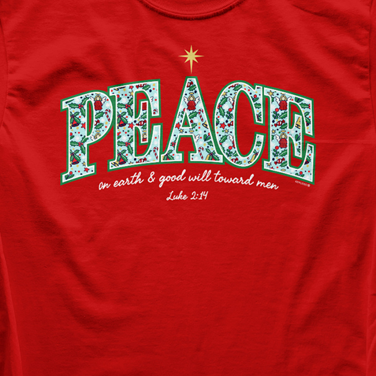 Kerusso Christmas Long Sleeve T-Shirt Peace Secondary image