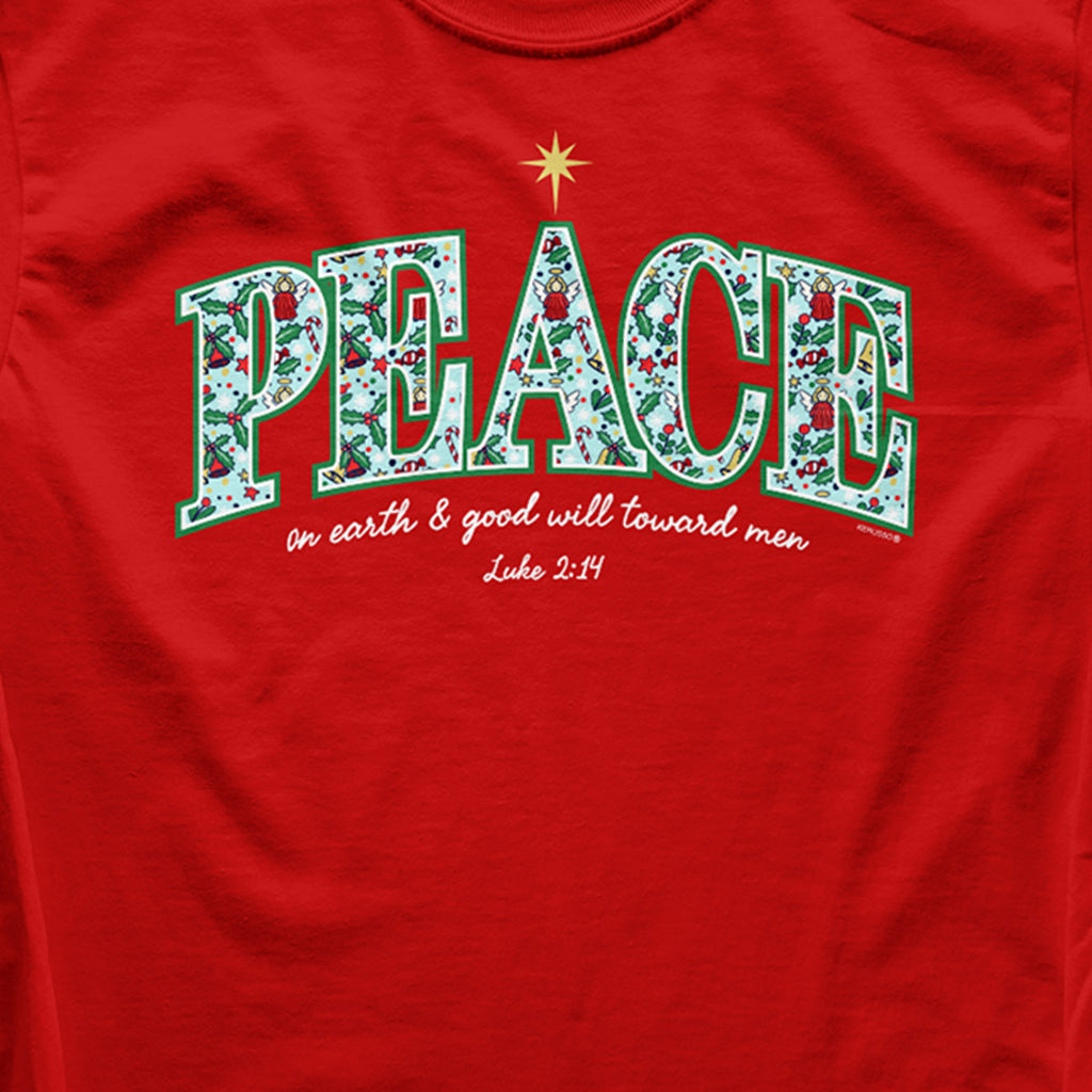 Kerusso Christmas Long Sleeve T-Shirt Peace