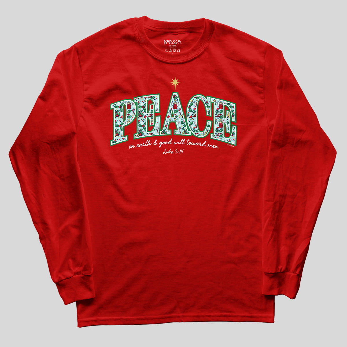 Kerusso Christmas Long Sleeve T-Shirt Peace Main image