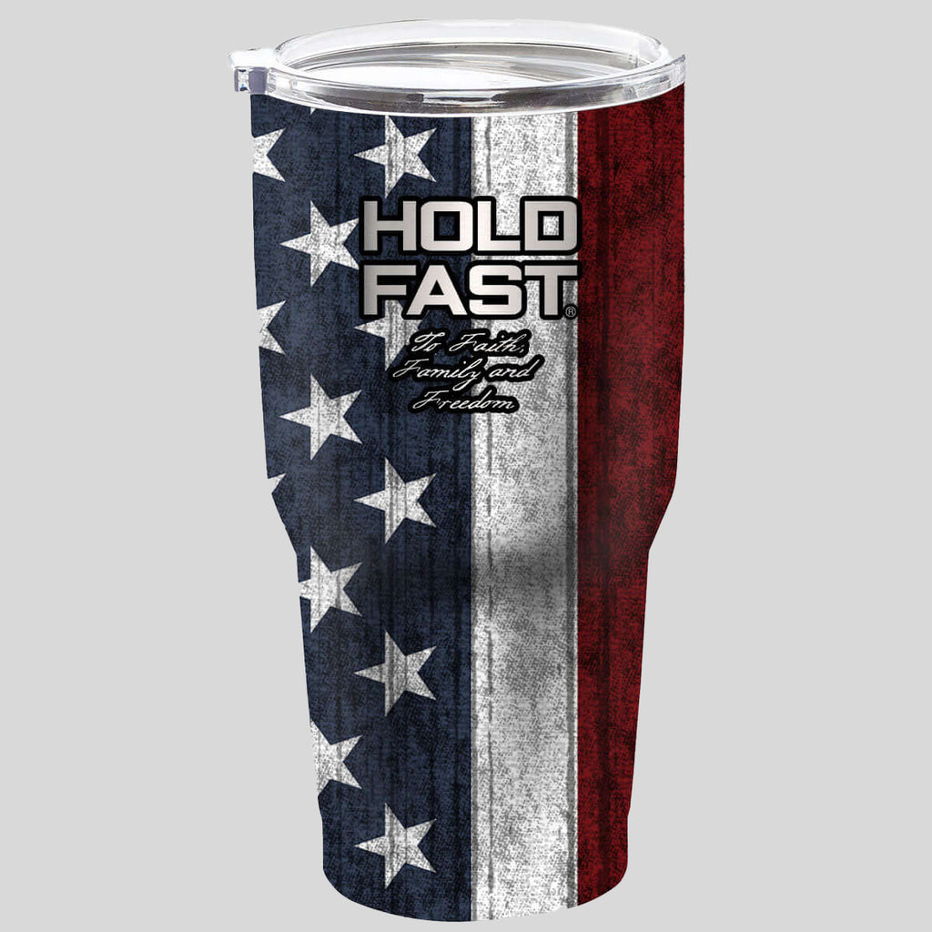 HOLD FAST Flag 30 oz Stainless Steel Tumbler