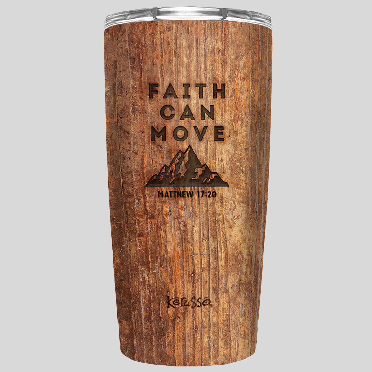 Kerusso Faith Can Move 20 oz Stainless Steel Tumbler