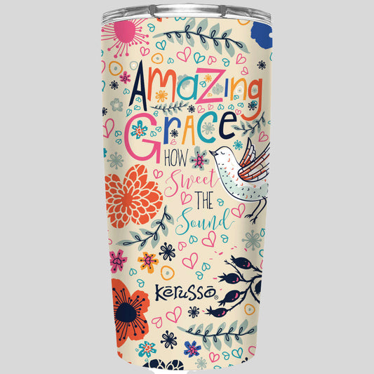 Kerusso Amazing Grace 20 oz Stainless Steel Tumbler