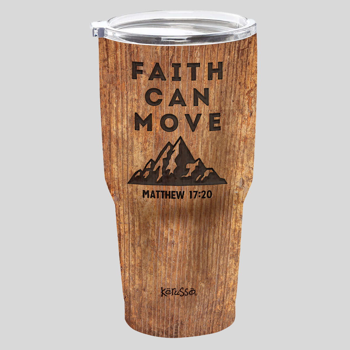 Kerusso 30 oz Stainless Steel Tumbler Faith Can Move Main image
