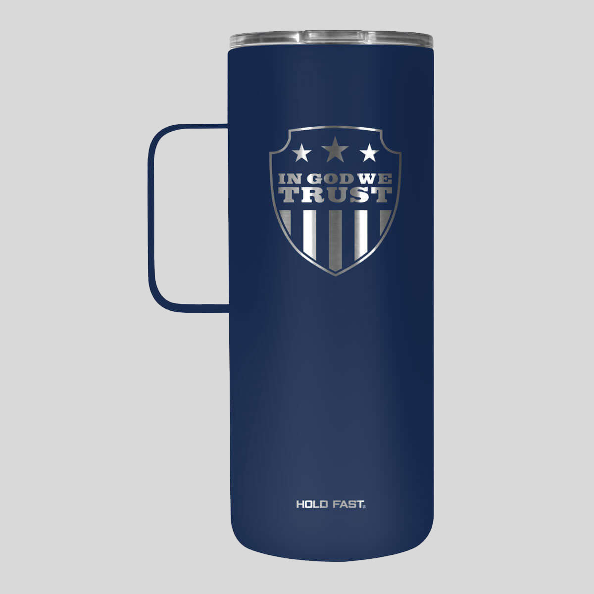 HOLD FAST 22 oz Stainless Steel Tumbler With Handle In God We Trust Main image