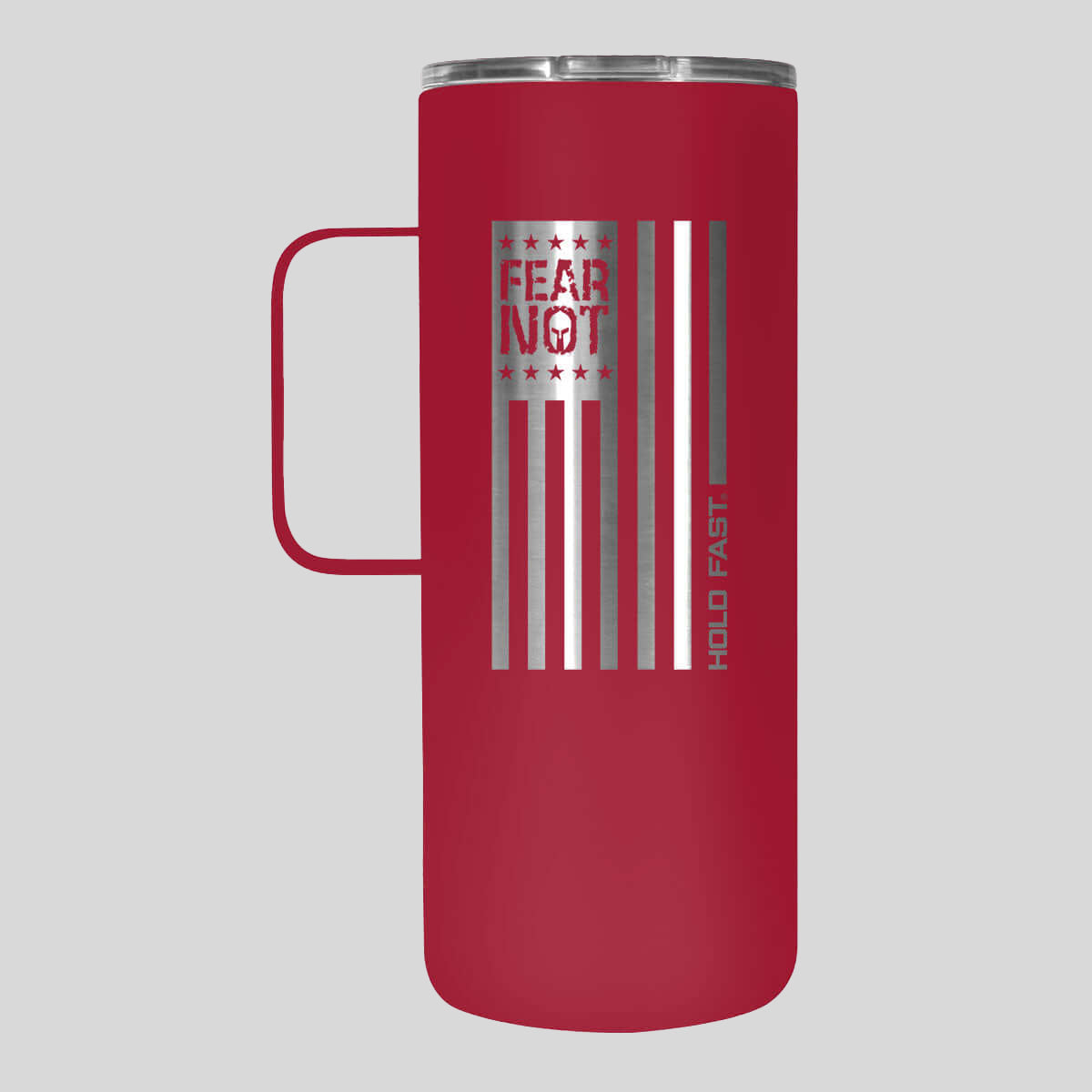 HOLD FAST 22 oz Stainless Steel Tumbler With Handle Fear Not Flag Main image