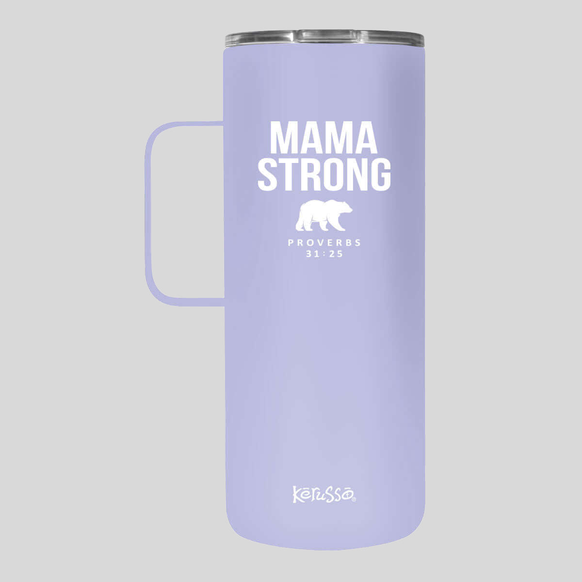 Kerusso 22 oz Stainless Steel Tumbler With Handle Mama Bear Main image