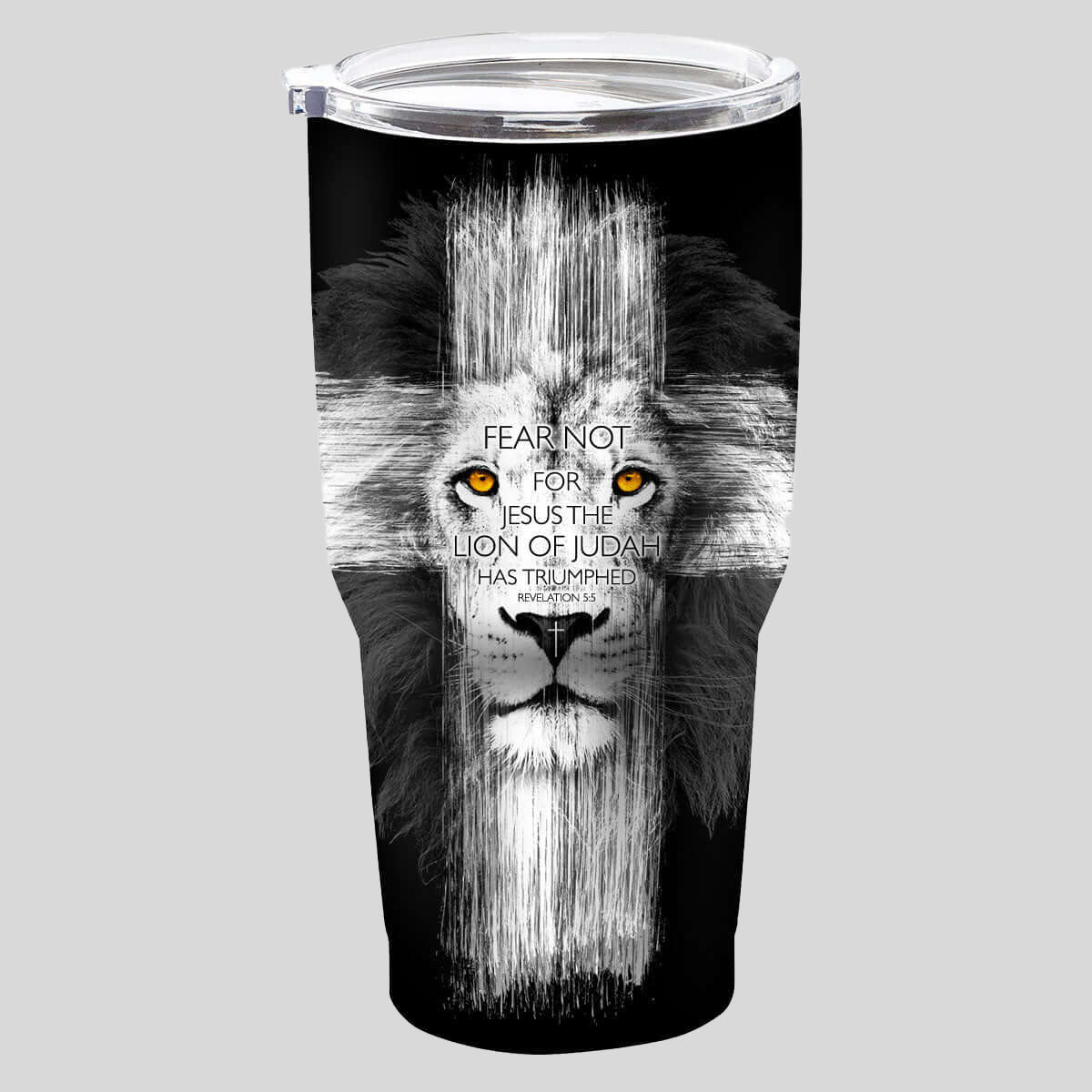 Kerusso Lion Cross 30 oz Stainless Steel Tumbler Main image