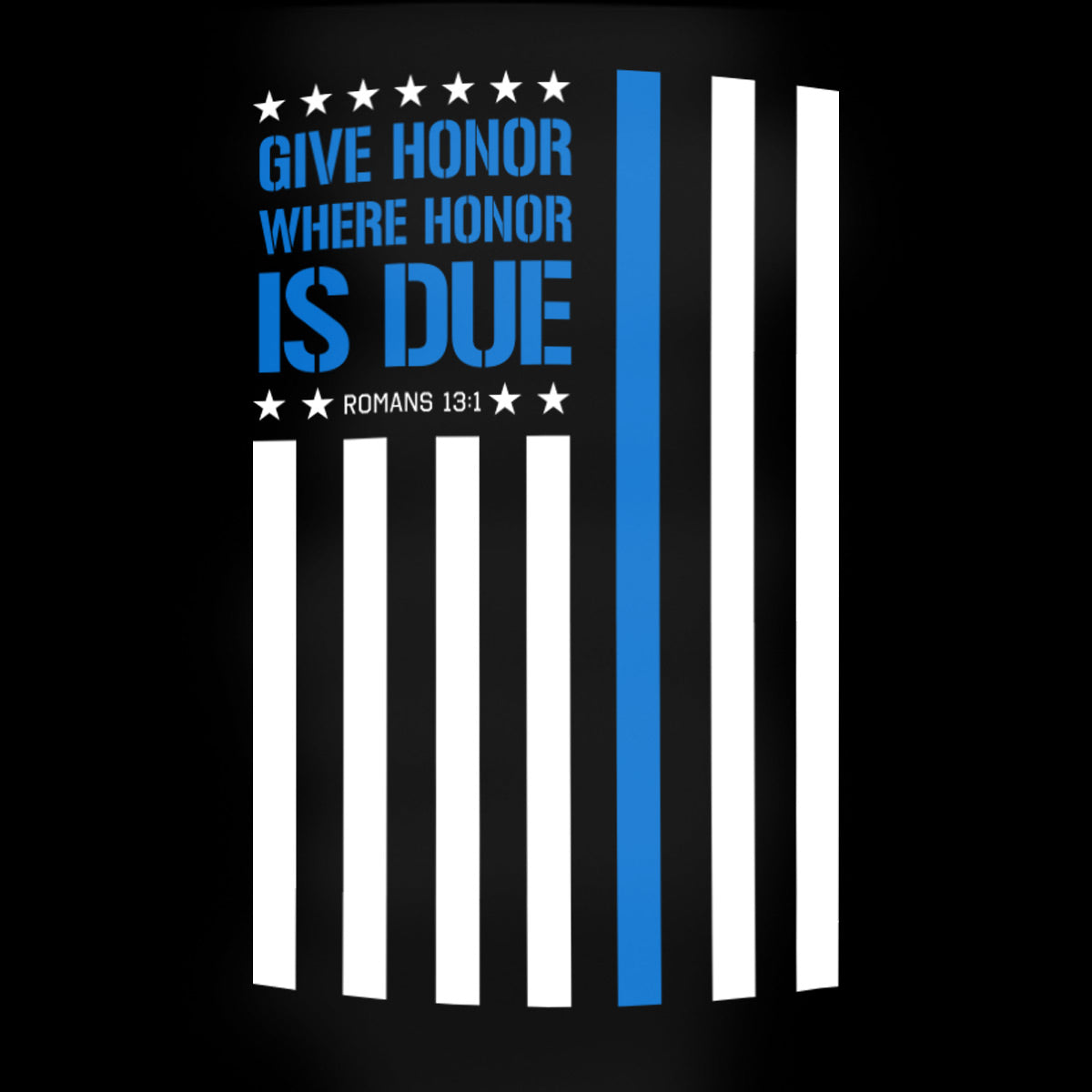 Kerusso Police Flag 20 oz Stainless Steel Tumbler Secondary image