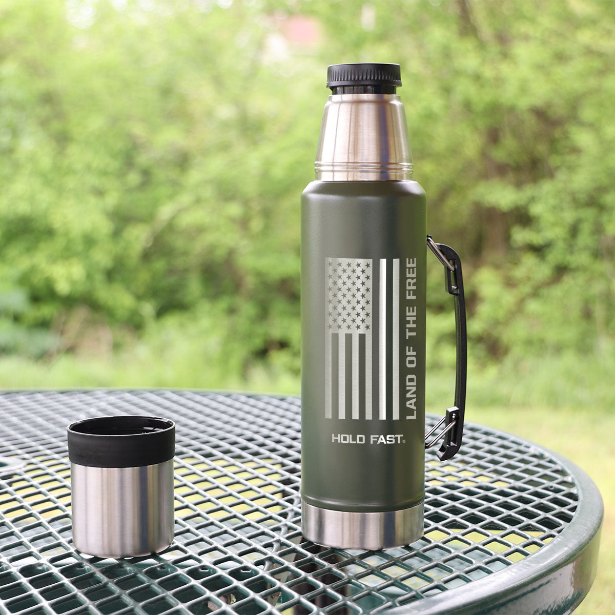 HOLD FAST Green Flag 42 oz Magnum Steel Drink Tank Secondary image