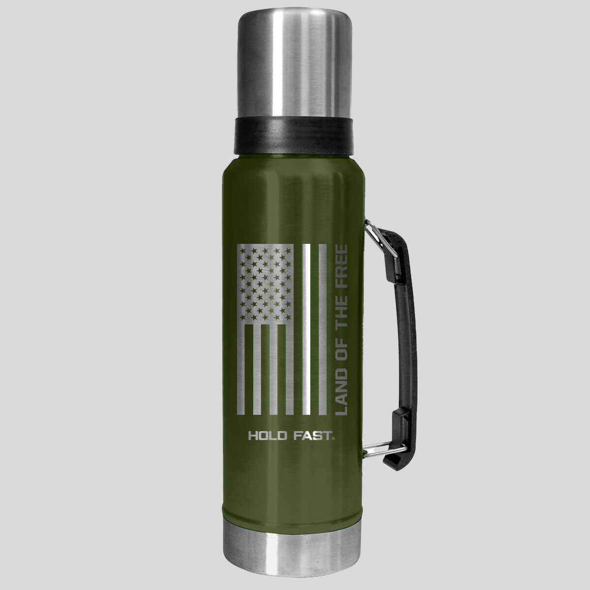 HOLD FAST Green Flag 42 oz Magnum Steel Drink Tank Main image