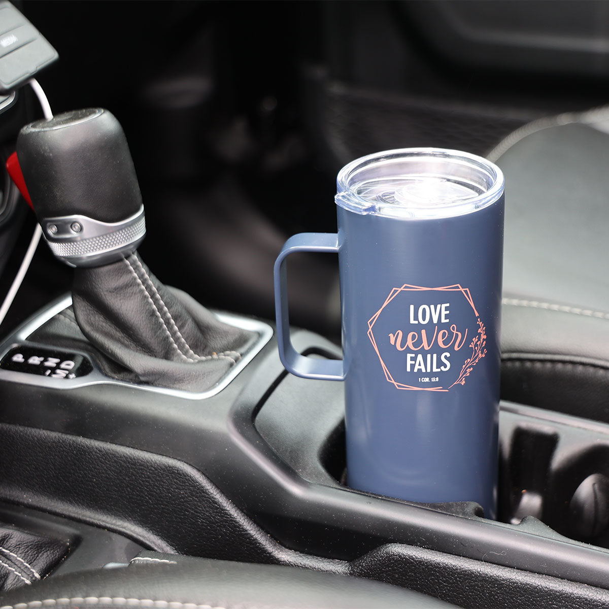Kerusso Love Never Fails Hexagon 22 oz Stainless Steel Mug Secondary image