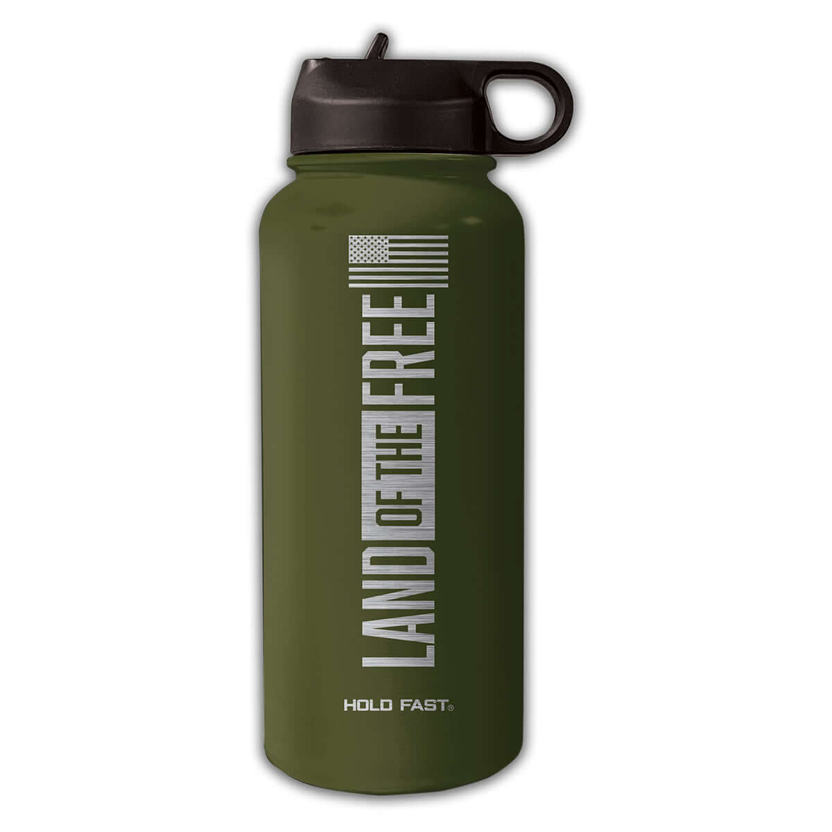 HOLD FAST 32 oz Stainless Steel Bottle Land Of The Free