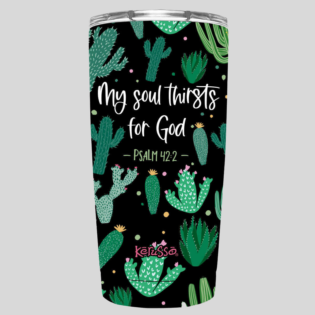 Kerusso 20 oz Stainless Steel Tumbler Cactus Main image