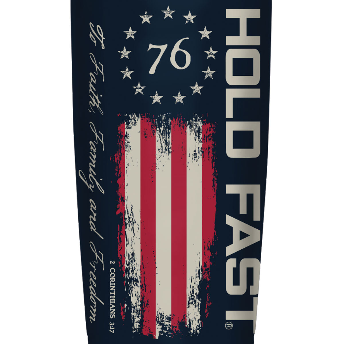 HOLD FAST 20 oz Stainless Steel Tumbler 1776 Flag Secondary image