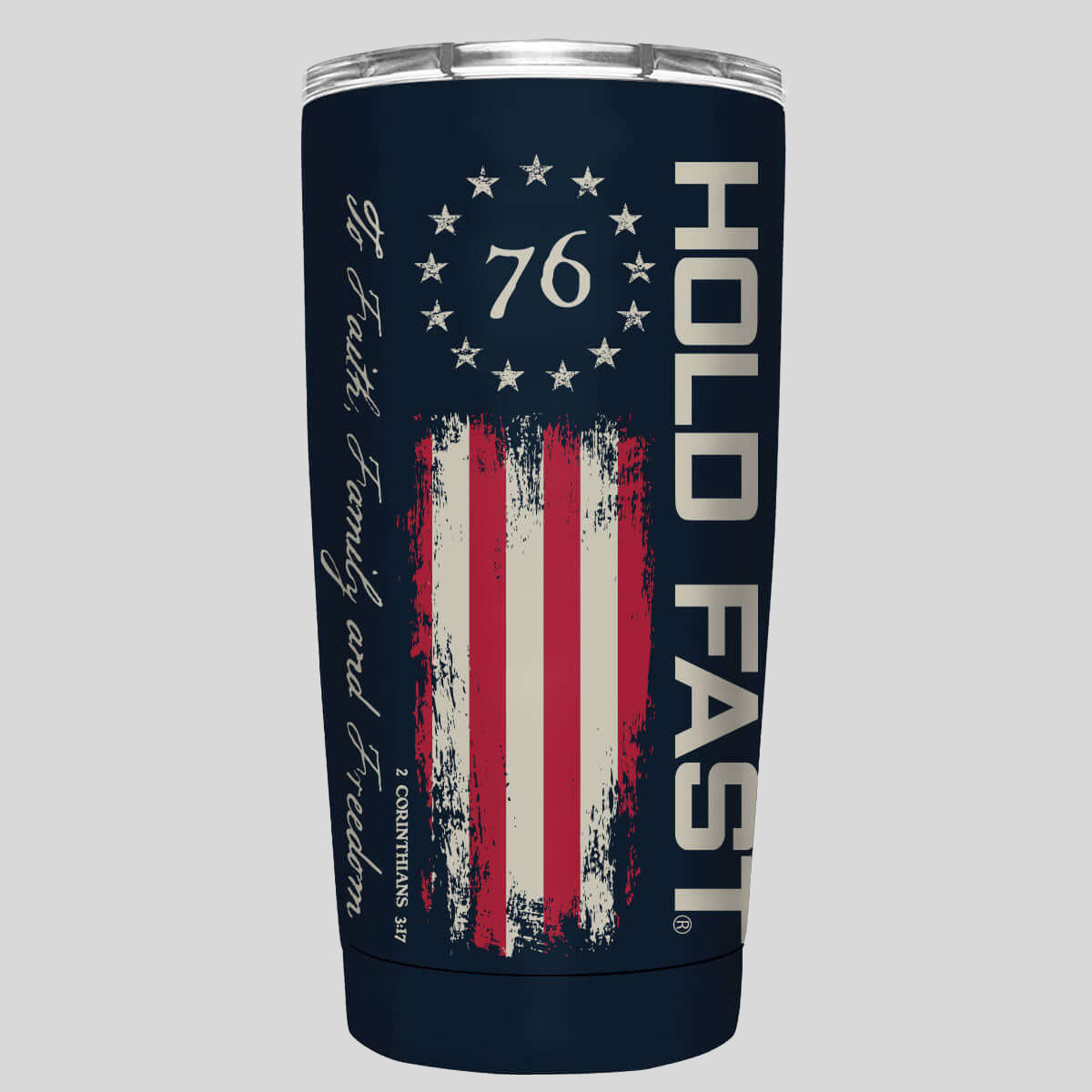 HOLD FAST 20 oz Stainless Steel Tumbler 1776 Flag Main image