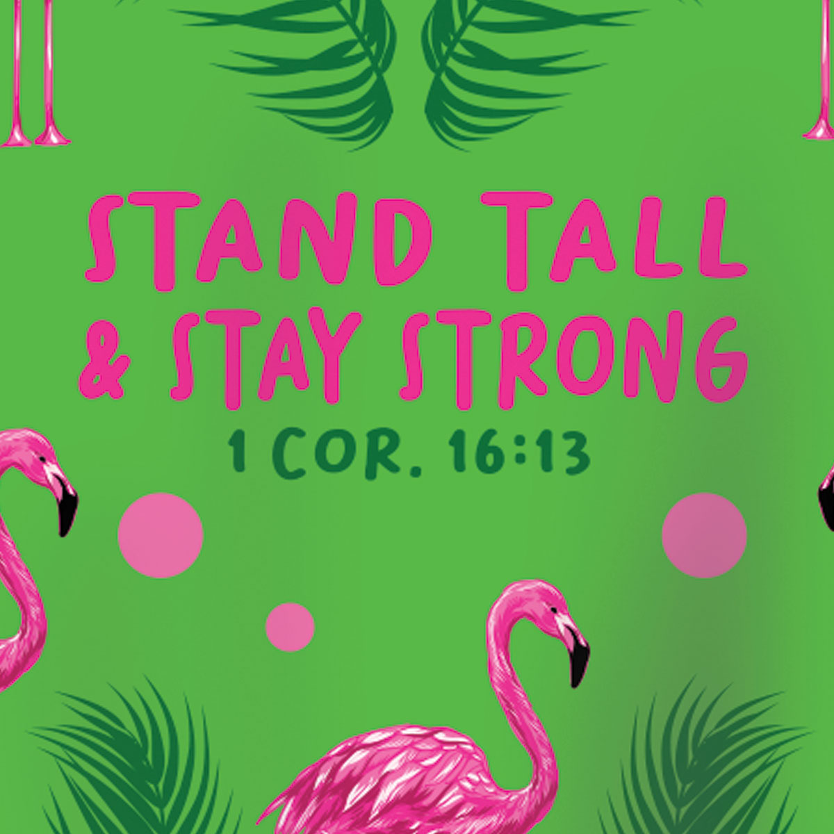 Kerusso 30 oz Stainless Steel Tumbler Flamingo Secondary image