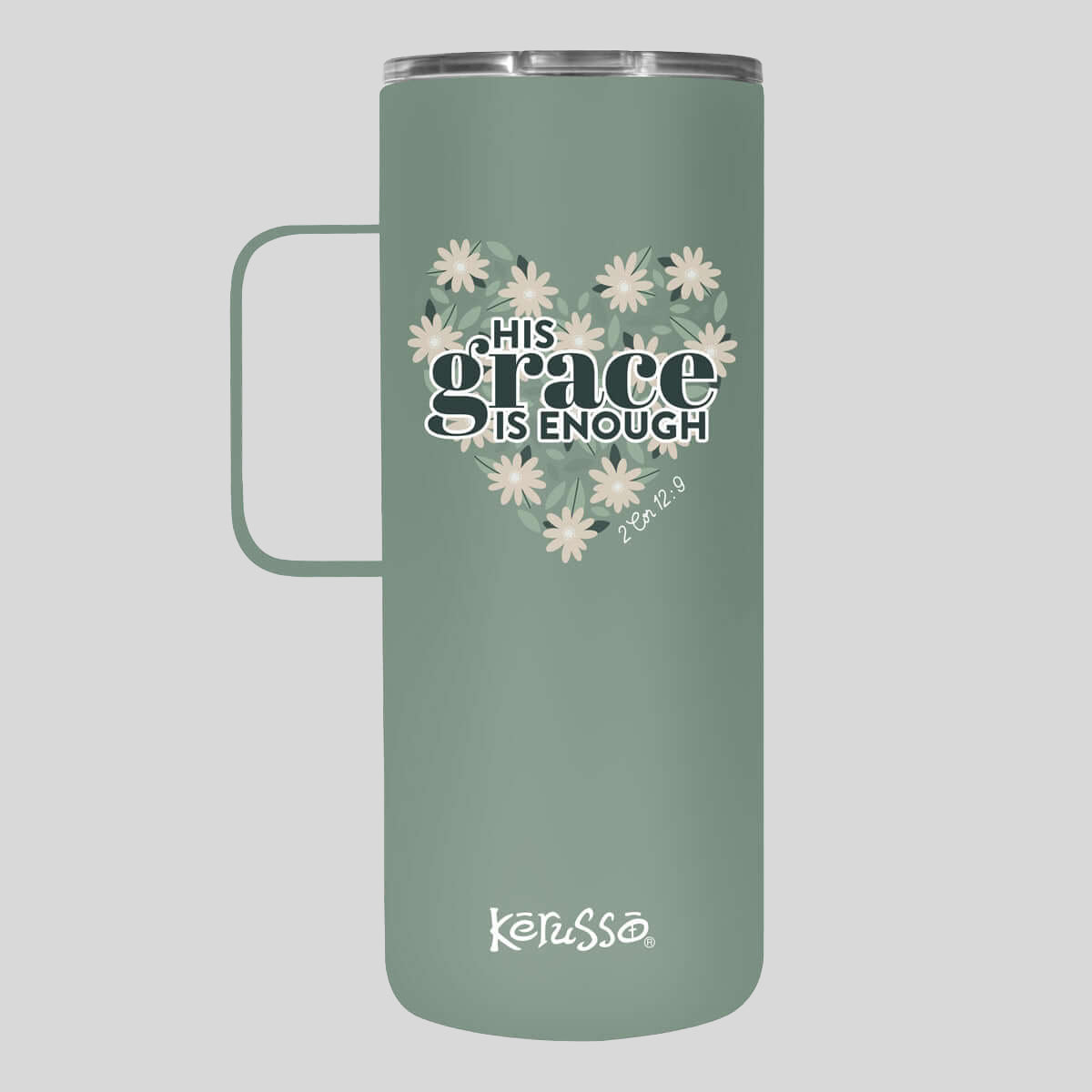 Kerusso 22 oz Stainless Steel Mug With Handle His Grace Is Enough