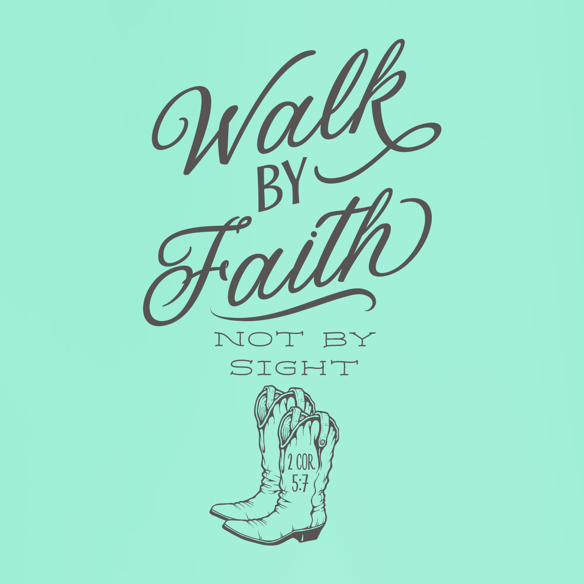 Kerusso 22 oz Stainless Steel Mug With Handle Walk By Faith Secondary image