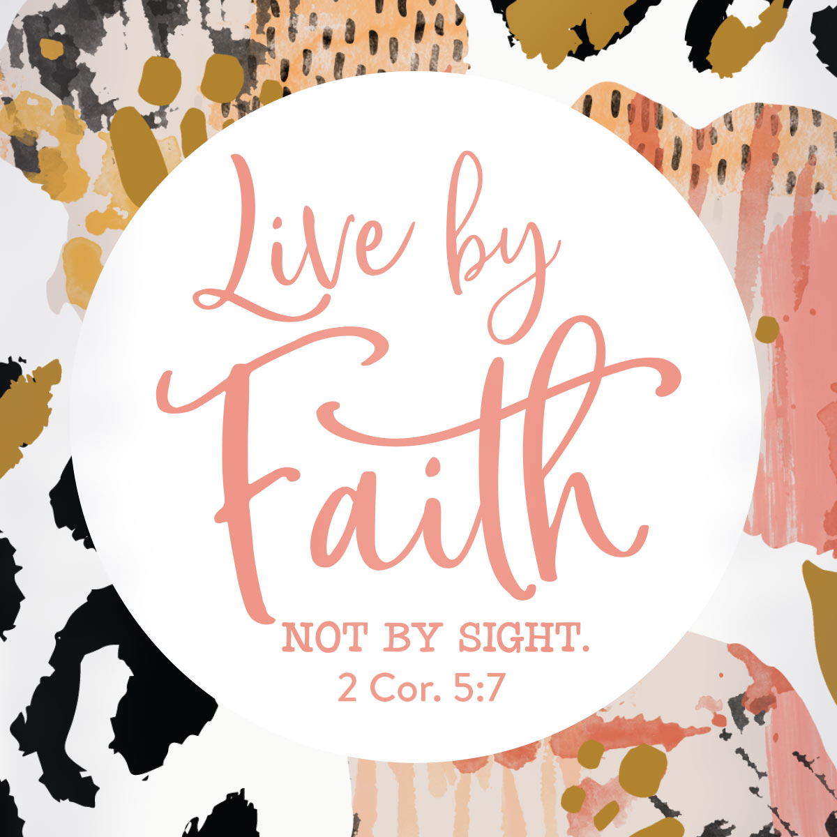 Kerusso 20 oz Stainless Steel Tumbler Live By Faith Secondary image