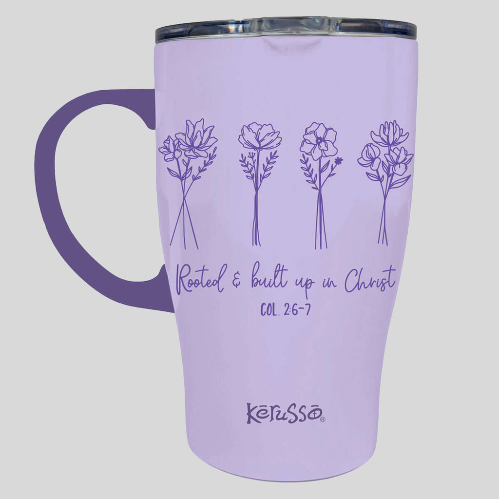 Kerusso 15 oz Stainless Steel Mug With Handle Rooted