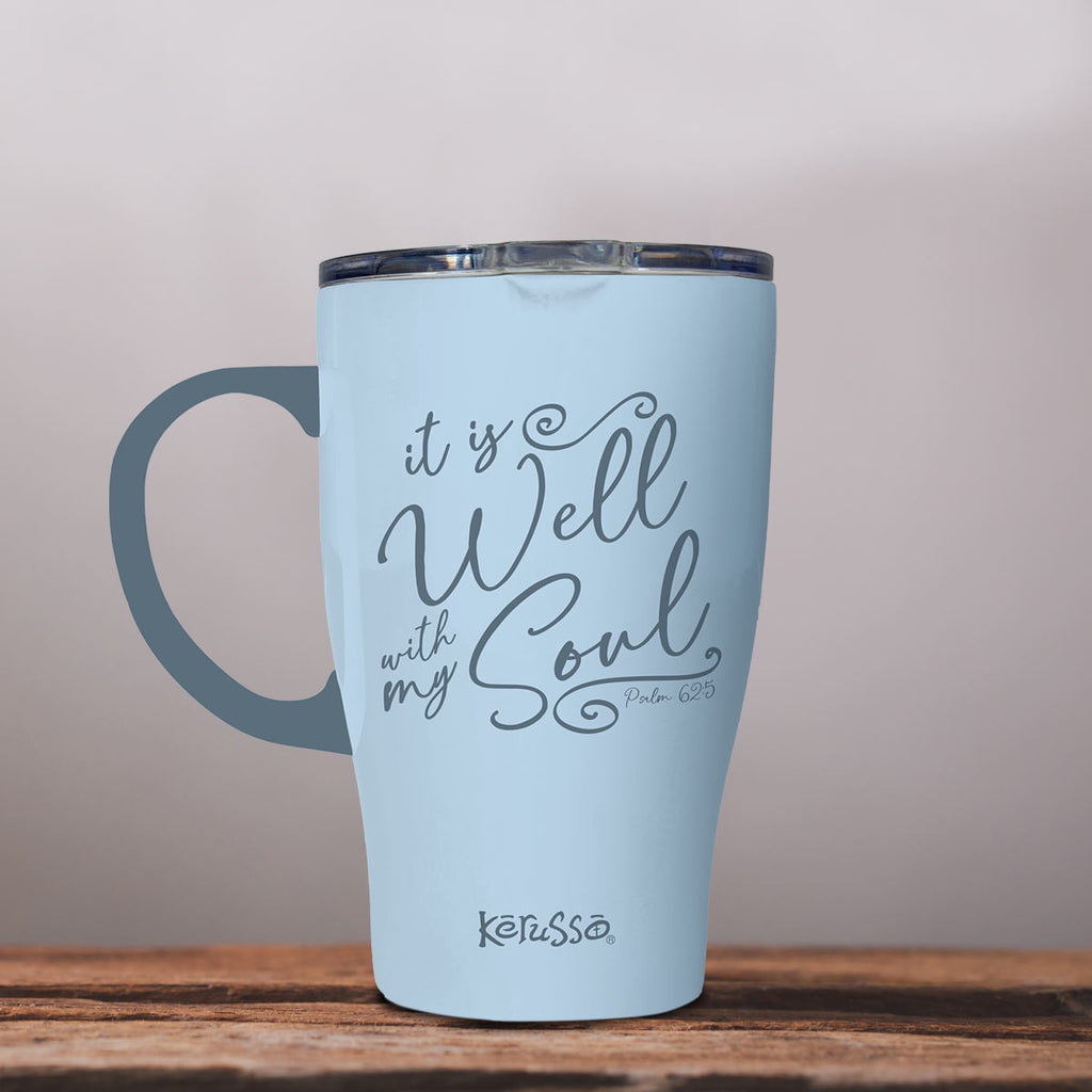 Kerusso 15 oz Stainless Steel Mug With Handle It Is Well