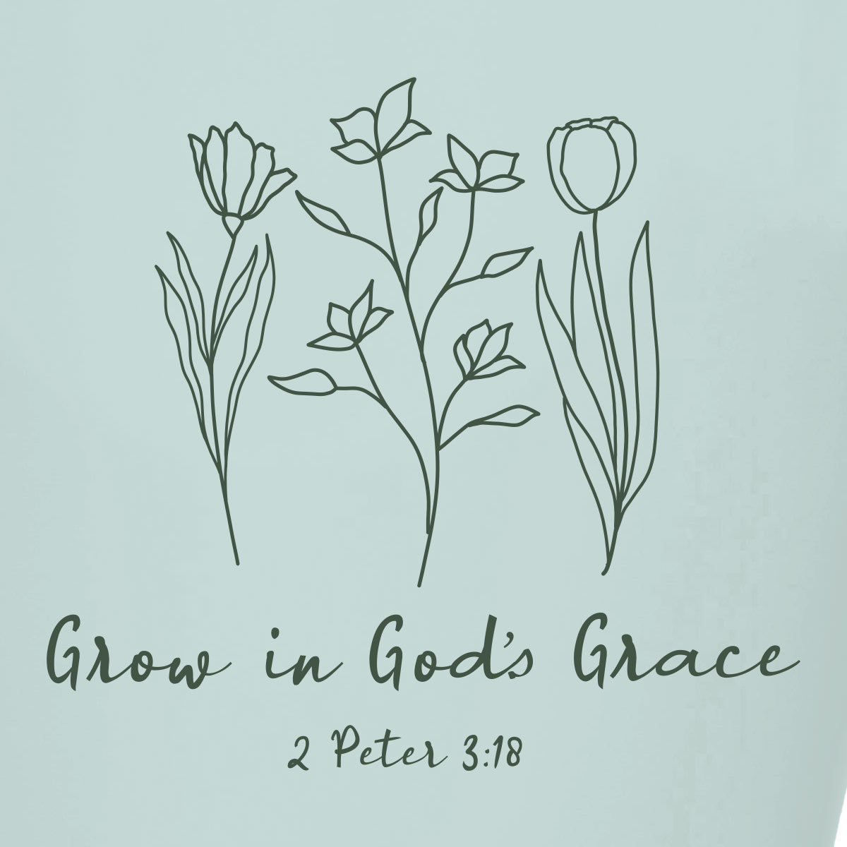 Kerusso 15 oz Stainless Steel Mug With Handle Grow In Grace Secondary image
